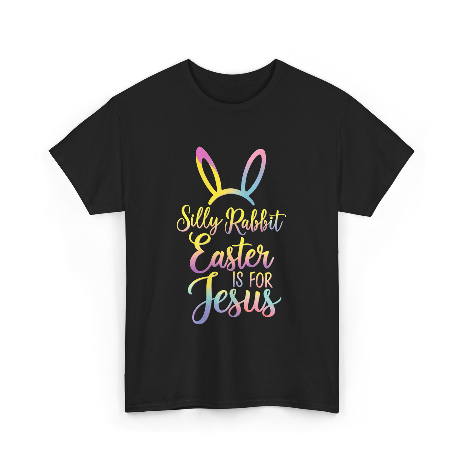 Silly Rabbit Easter Jesus T-Shirt - Black