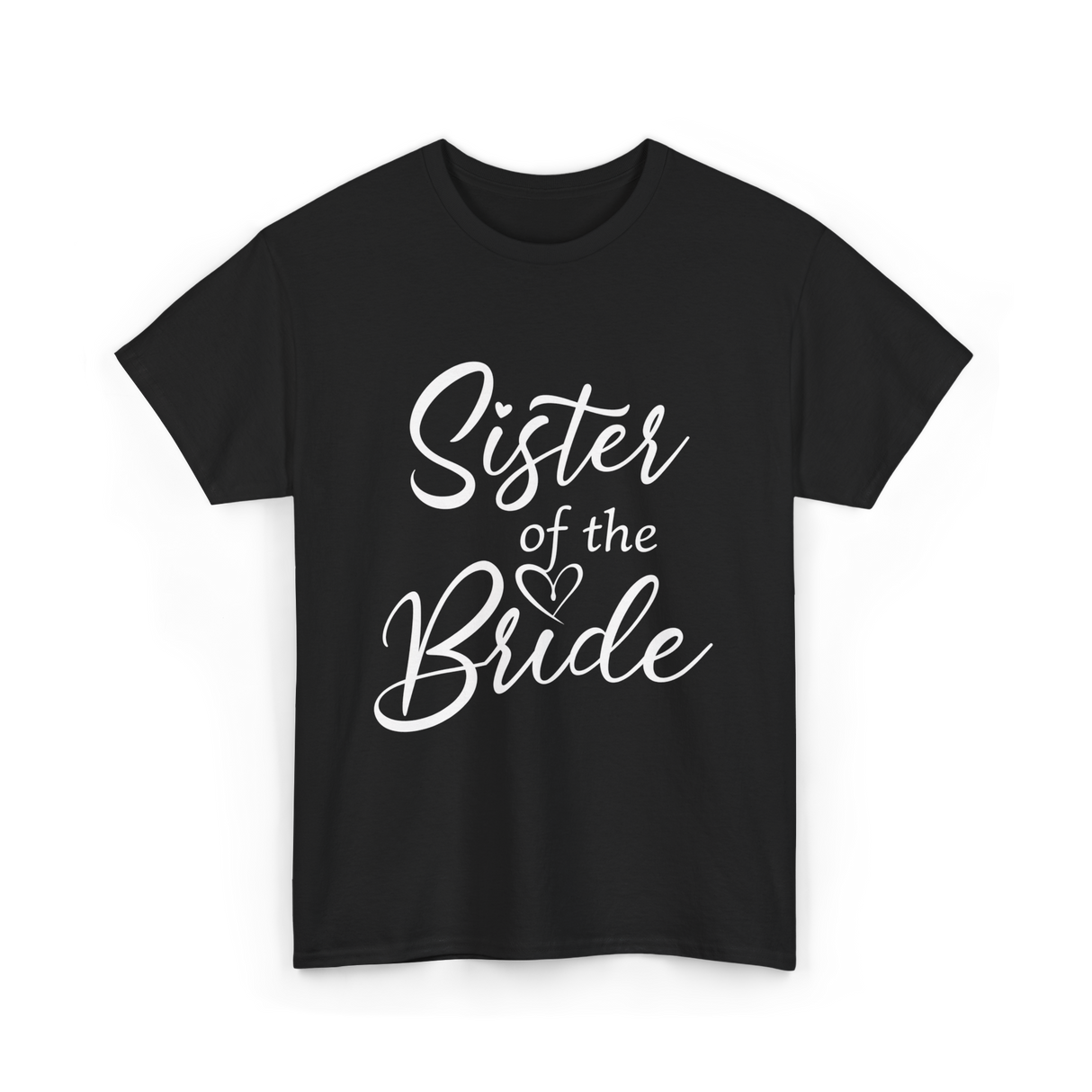 Sister of the Bride Bridal T-Shirt - Black