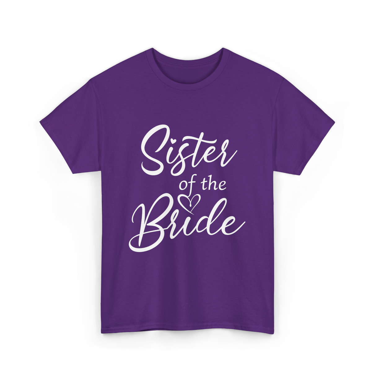 Sister of the Bride Bridal T-Shirt - Purple