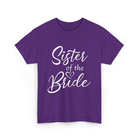 Sister of the Bride Bridal T-Shirt - Purple