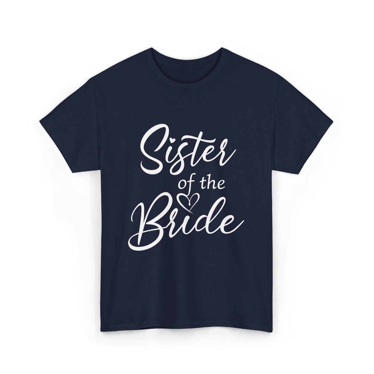 Sister of the Bride Bridal T-Shirt - Navy