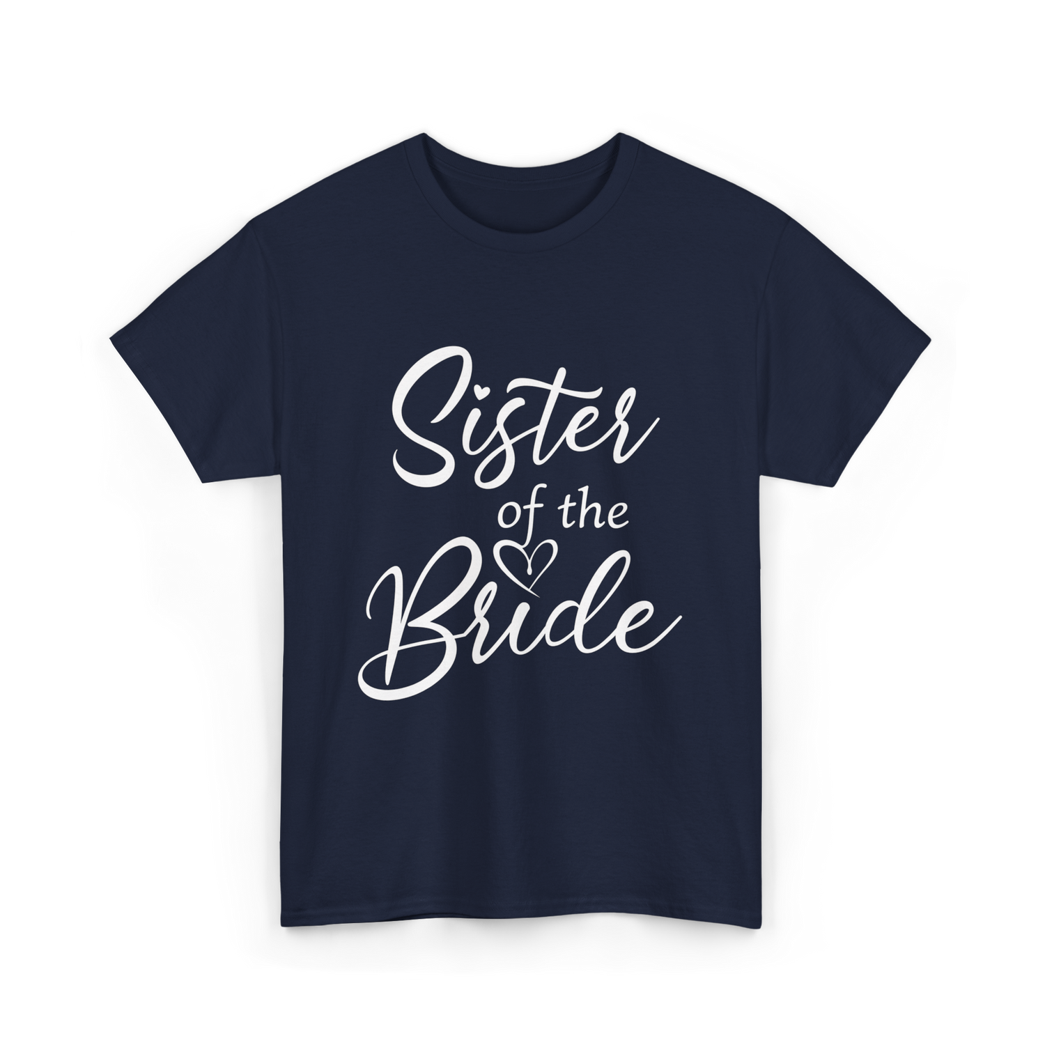 Sister of the Bride Bridal T-Shirt - Navy