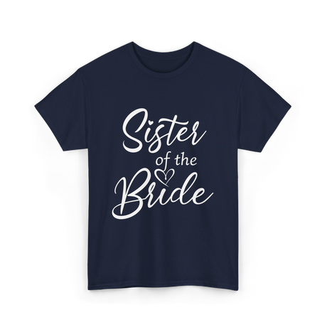 Sister of the Bride Bridal T-Shirt - Navy