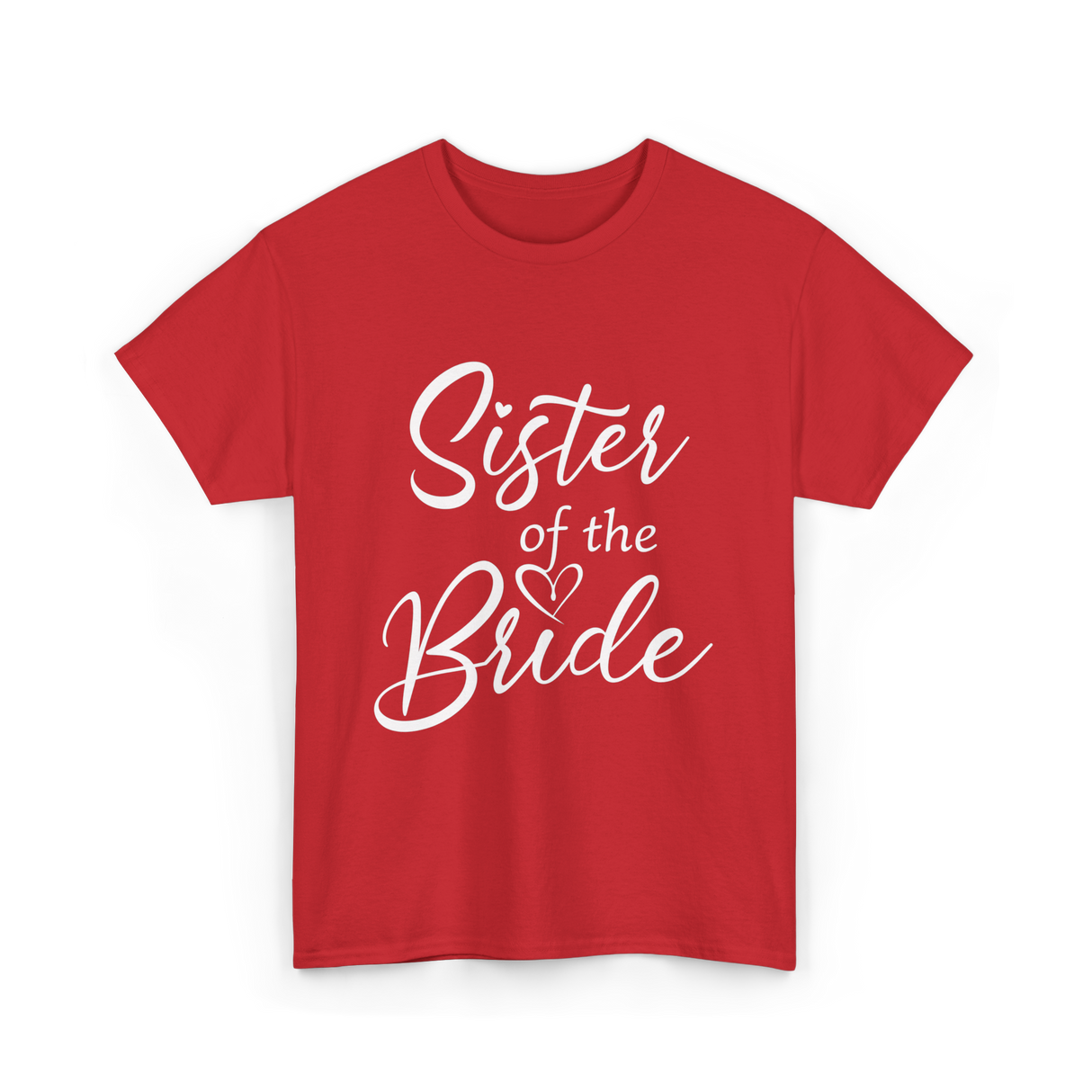 Sister of the Bride Bridal T-Shirt - Red