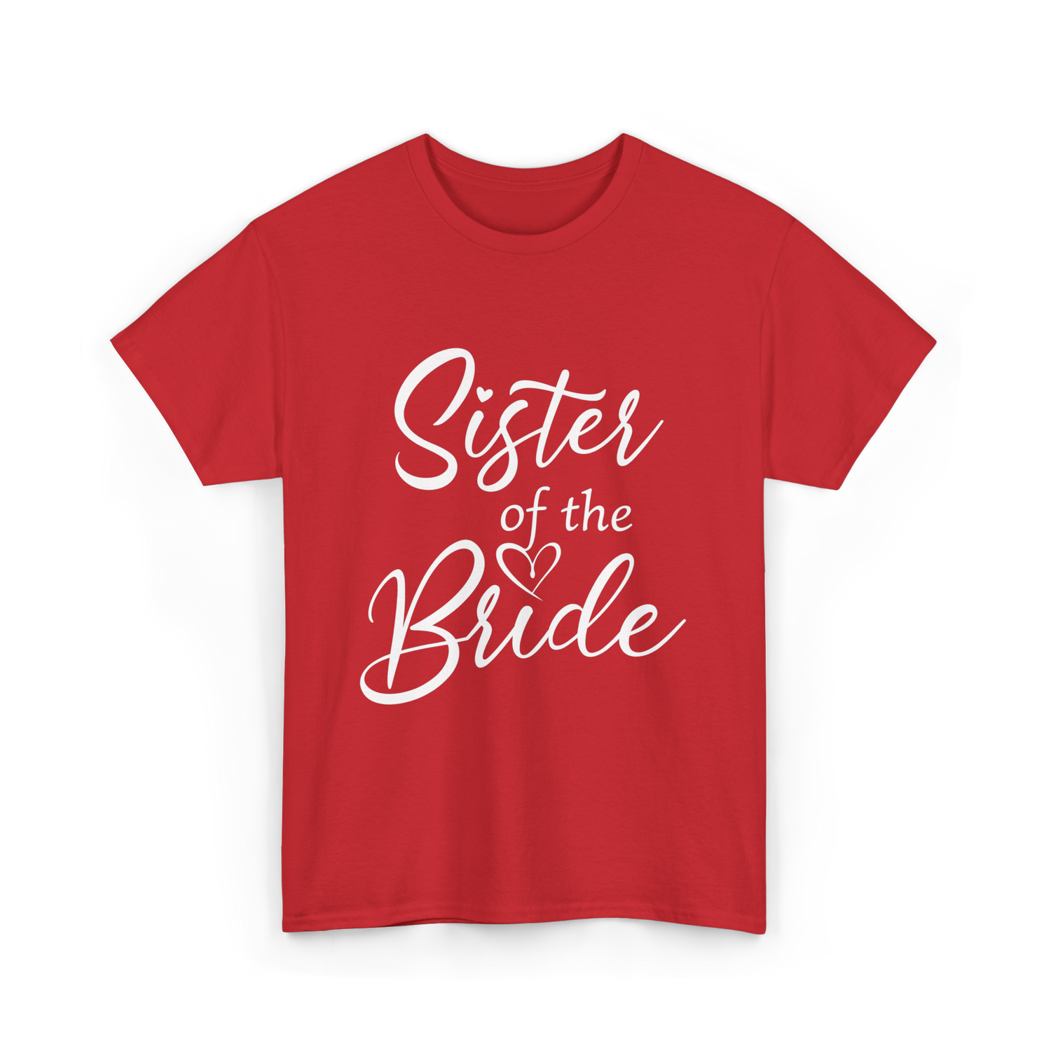 Sister of the Bride Bridal T-Shirt - Red