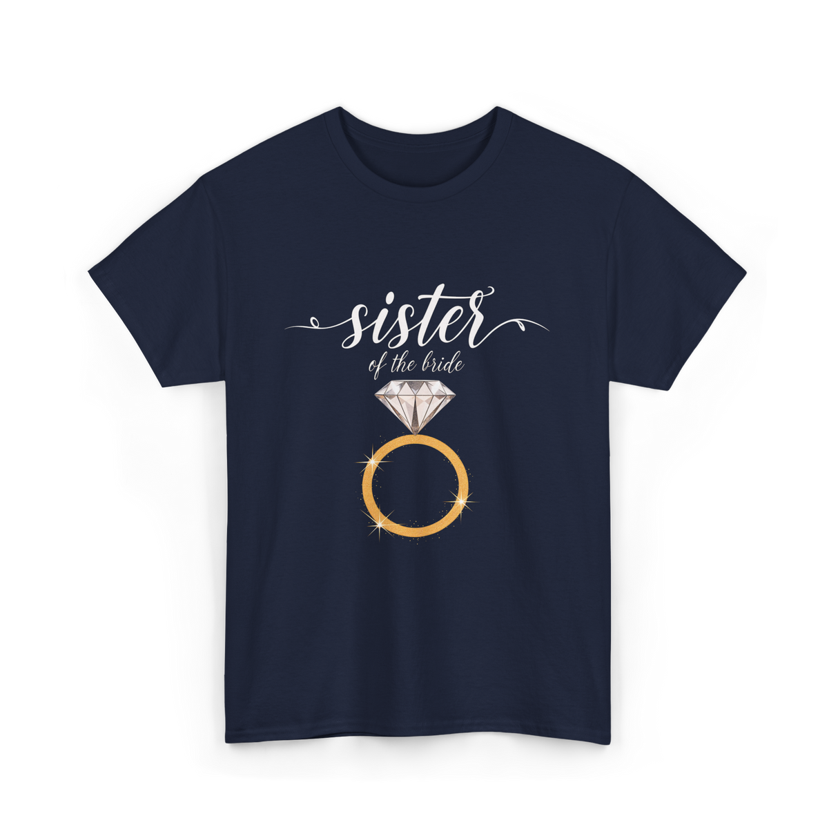 Sister of the Bride Bridal Team T-Shirt - Navy