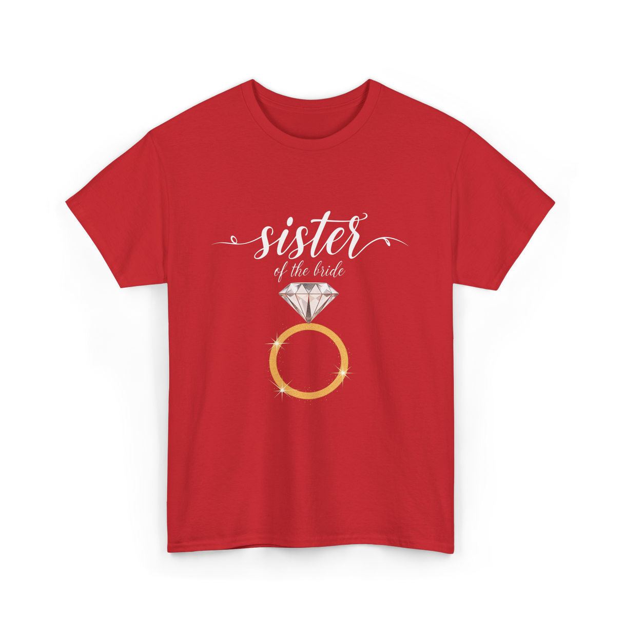 Sister of the Bride Bridal Team T-Shirt - Red
