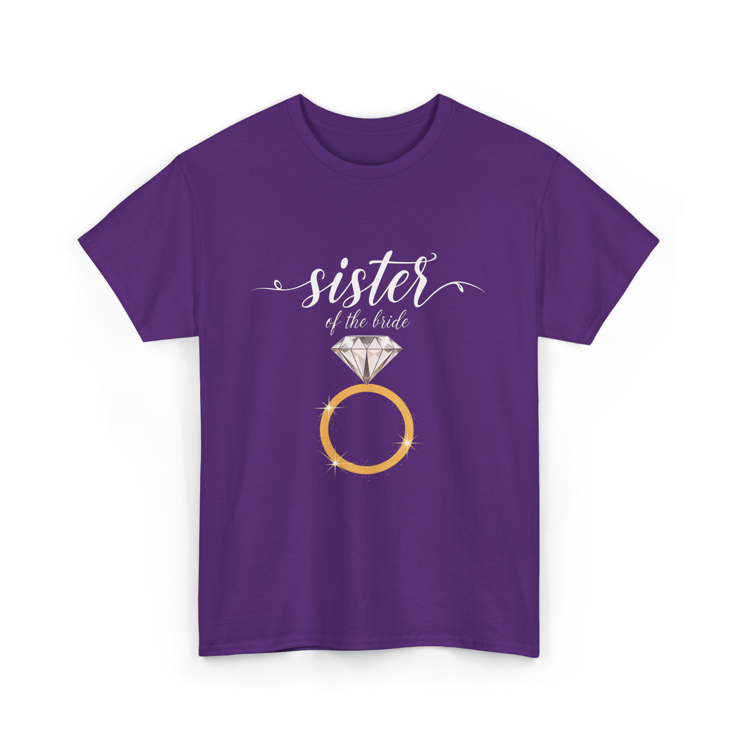 Sister of the Bride Bridal Team T-Shirt - Purple