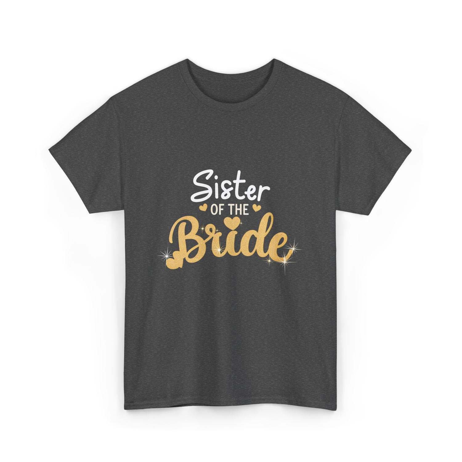 Sister of the Bride Wedding T-Shirt - Dark Heather