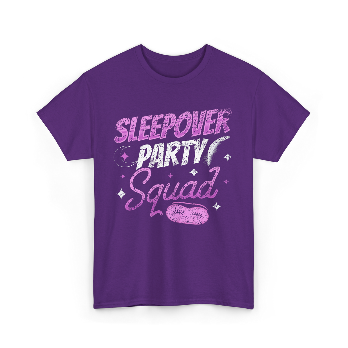Sleepover Party Squad Team T-Shirt - Purple