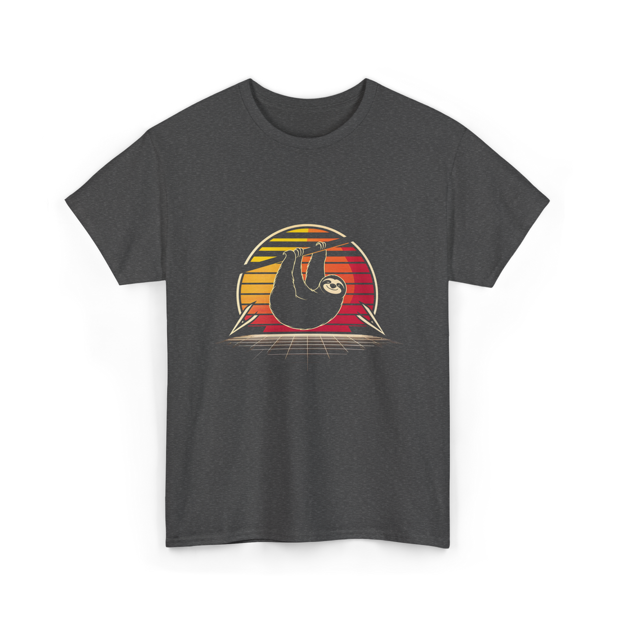 Sloth Vintage Animal Lover T-Shirt - Dark Heather