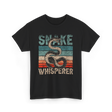 Snake Whisperer Snakes Animal T-Shirt - Black