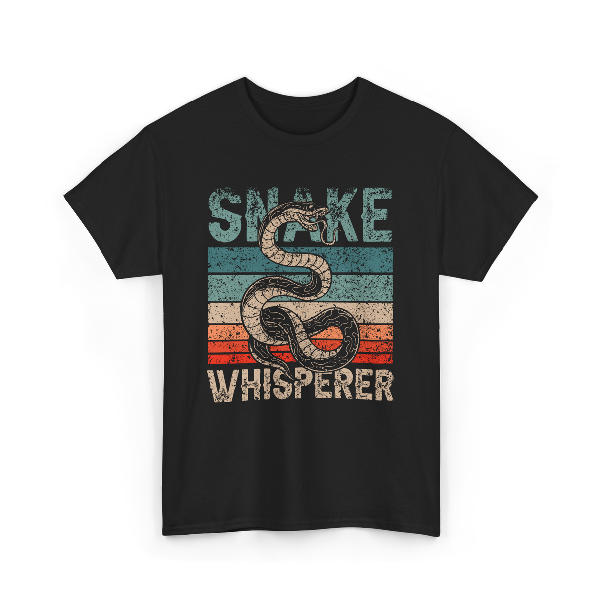 Snake Whisperer Snakes Animal T-Shirt - Black