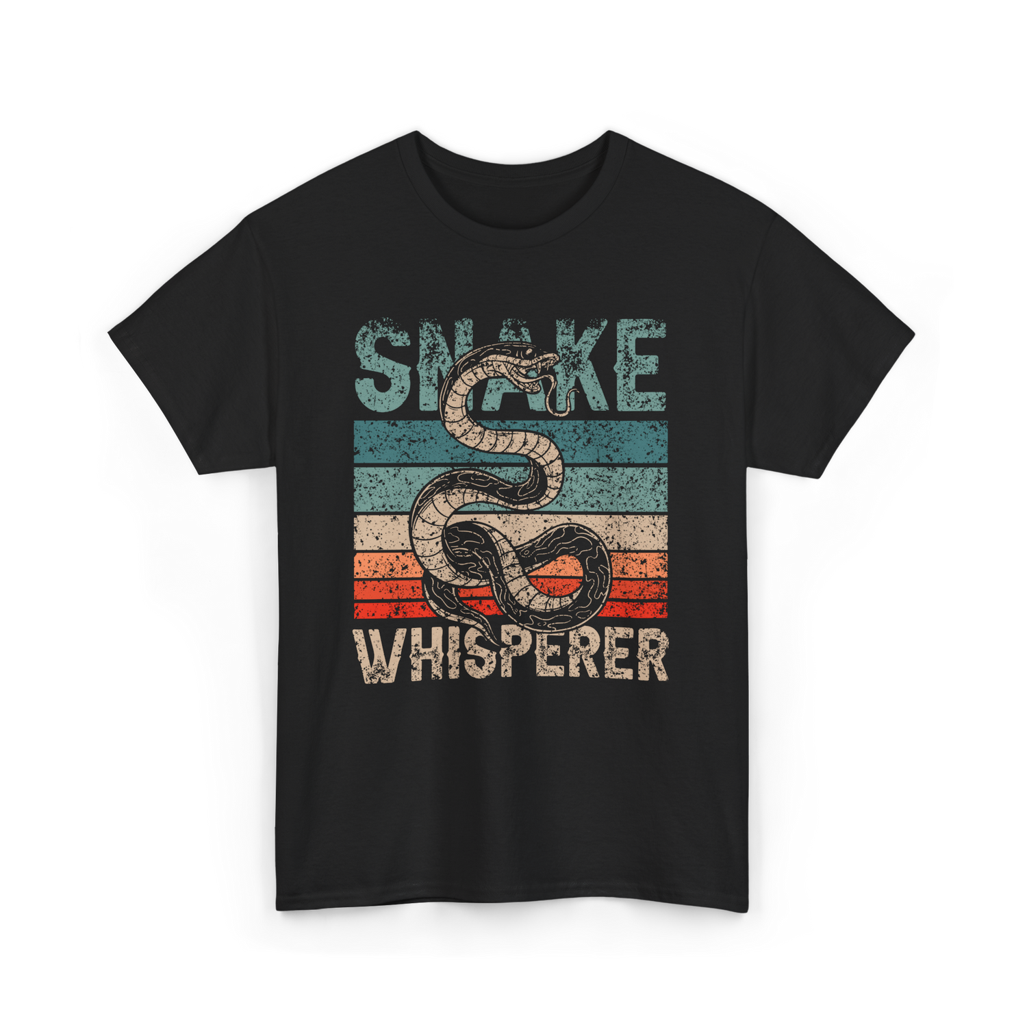 Snake Whisperer Snakes Animal T-Shirt - Black