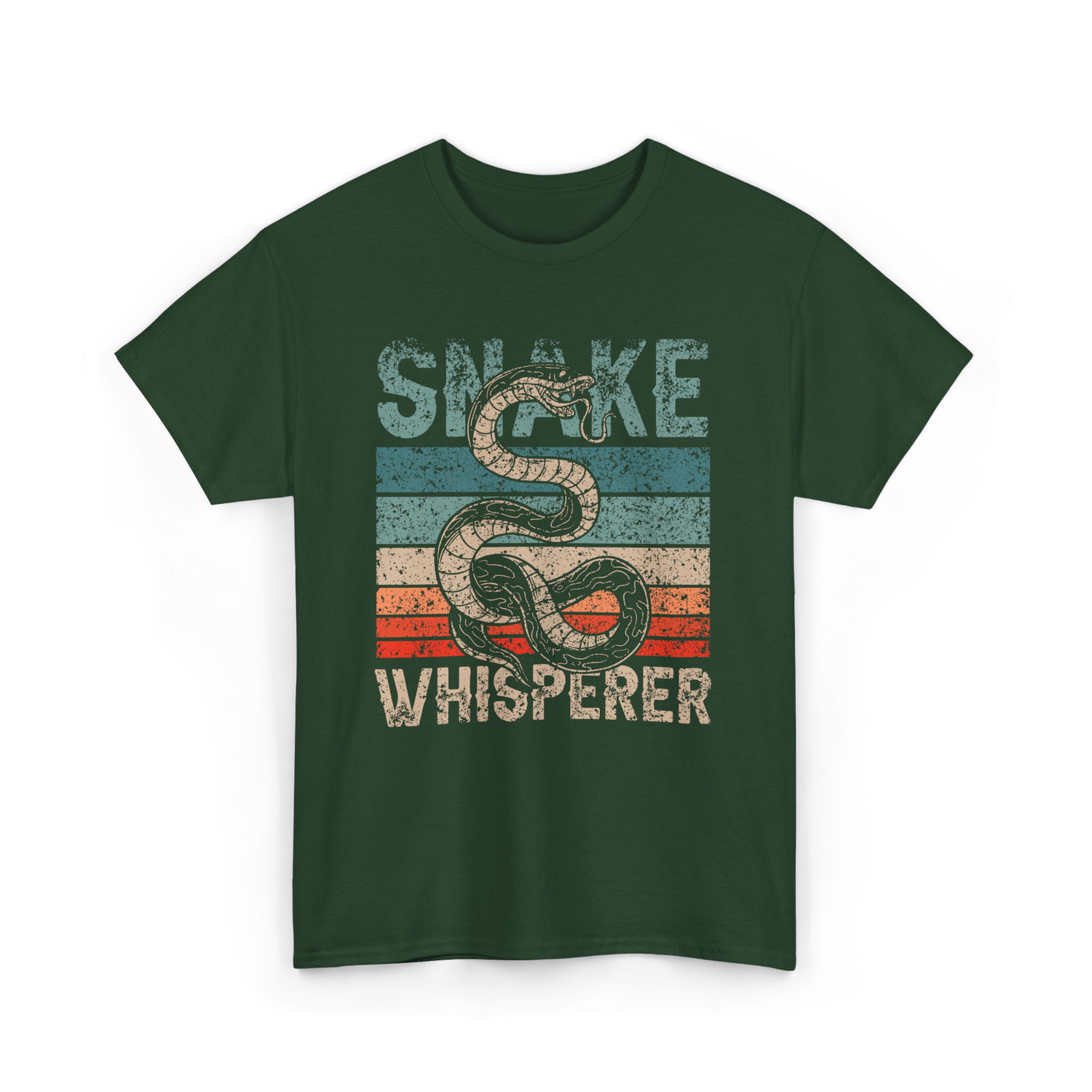 Snake Whisperer Snakes Animal T-Shirt - Forest Green