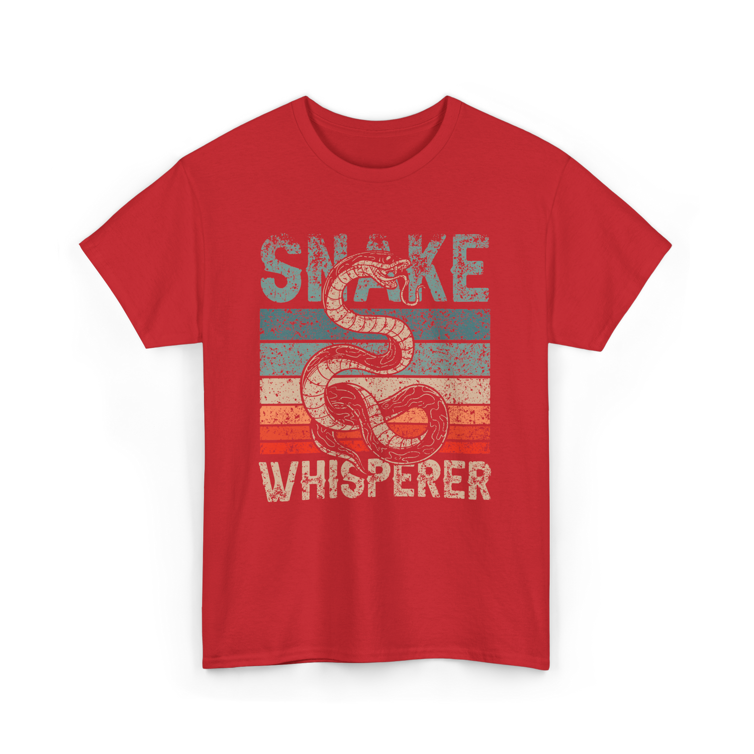 Snake Whisperer Snakes Animal T-Shirt - Red