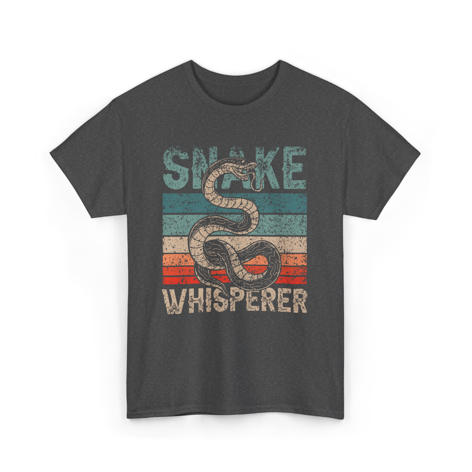 Snake Whisperer Snakes Animal T-Shirt - Dark Heather