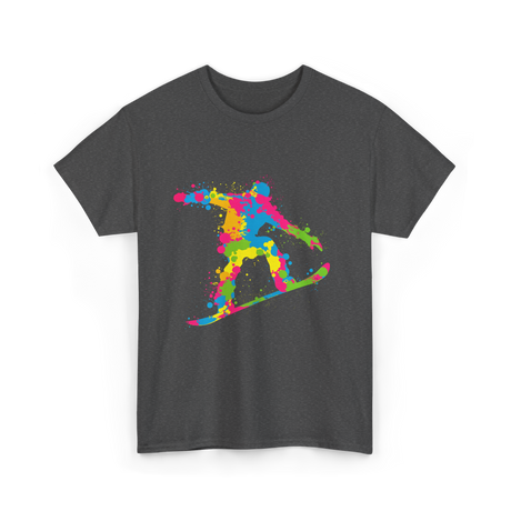 Snowboarder Snowboarding Boys Kids T-Shirt - Dark Heather