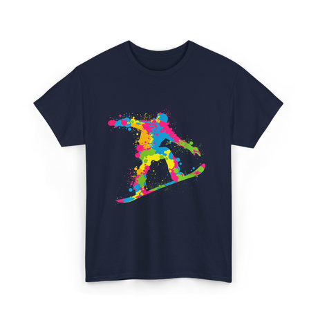 Snowboarder Snowboarding Boys Kids T-Shirt - Navy