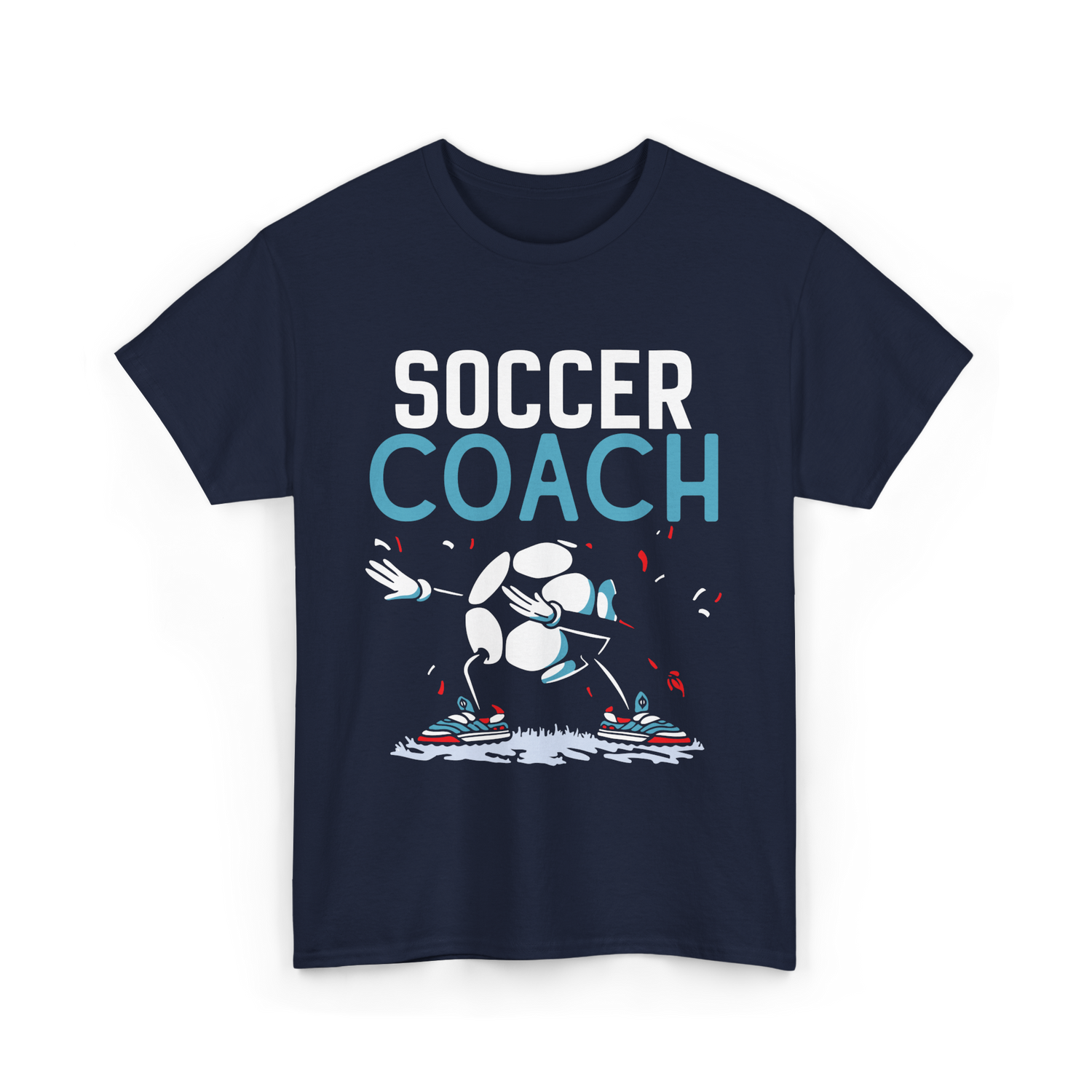 Soccer Coach Soccer Coaching T-Shirt - Navy
