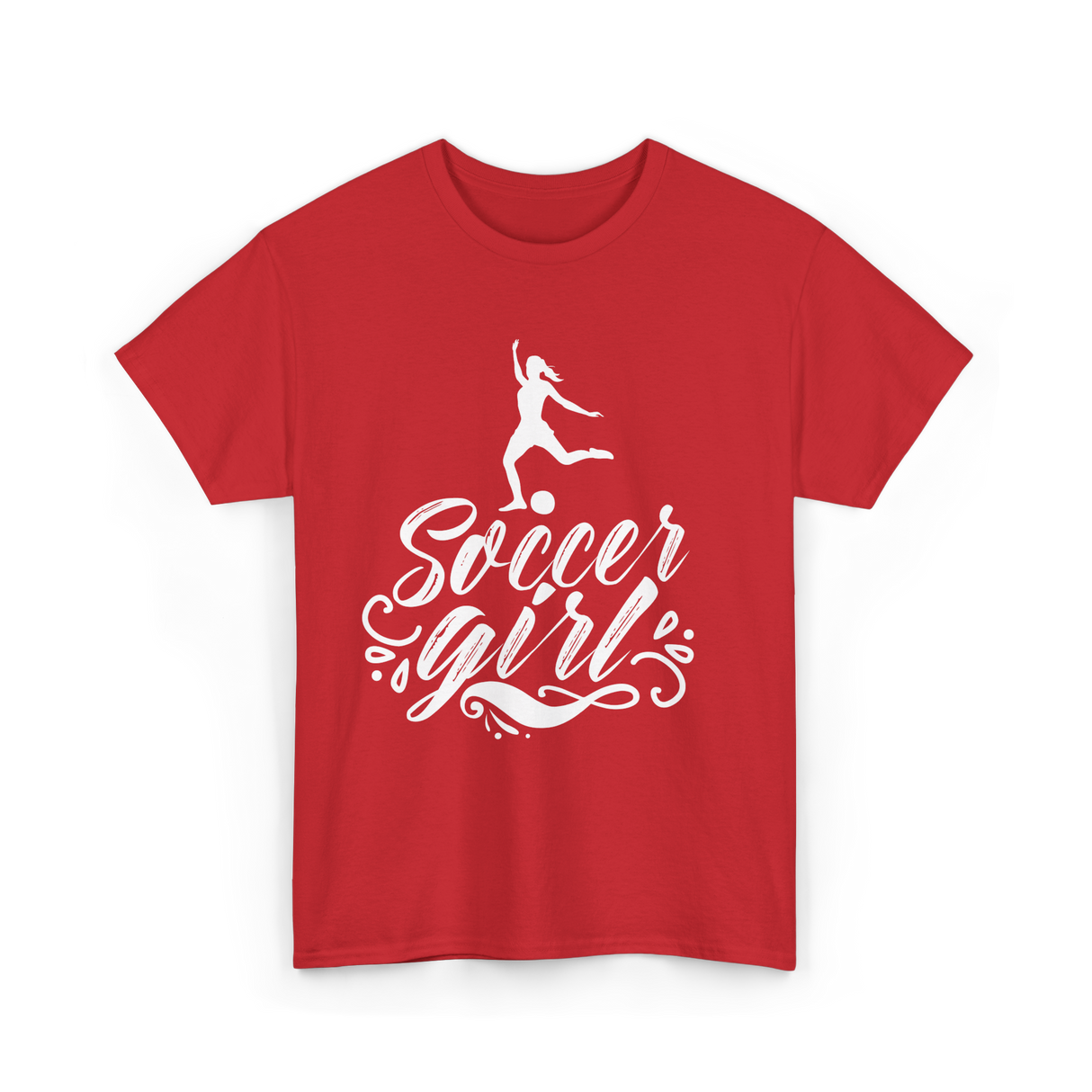 Soccer Girl Soccer Player T-Shirt - Red