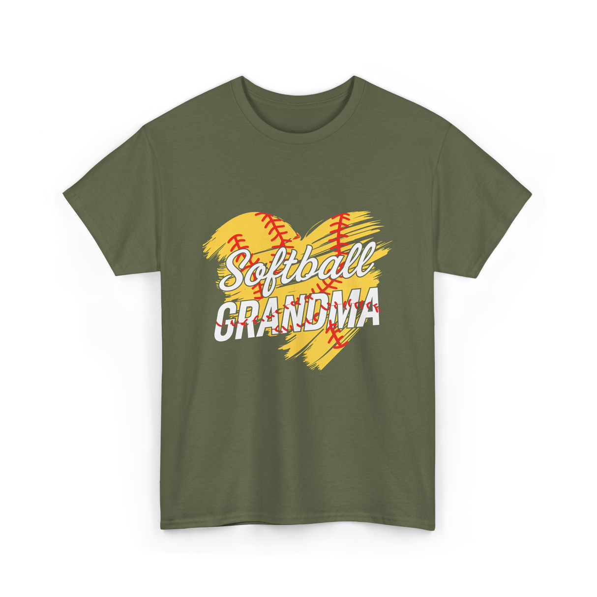 Softball Grandma Softball T-Shirt - Military Green