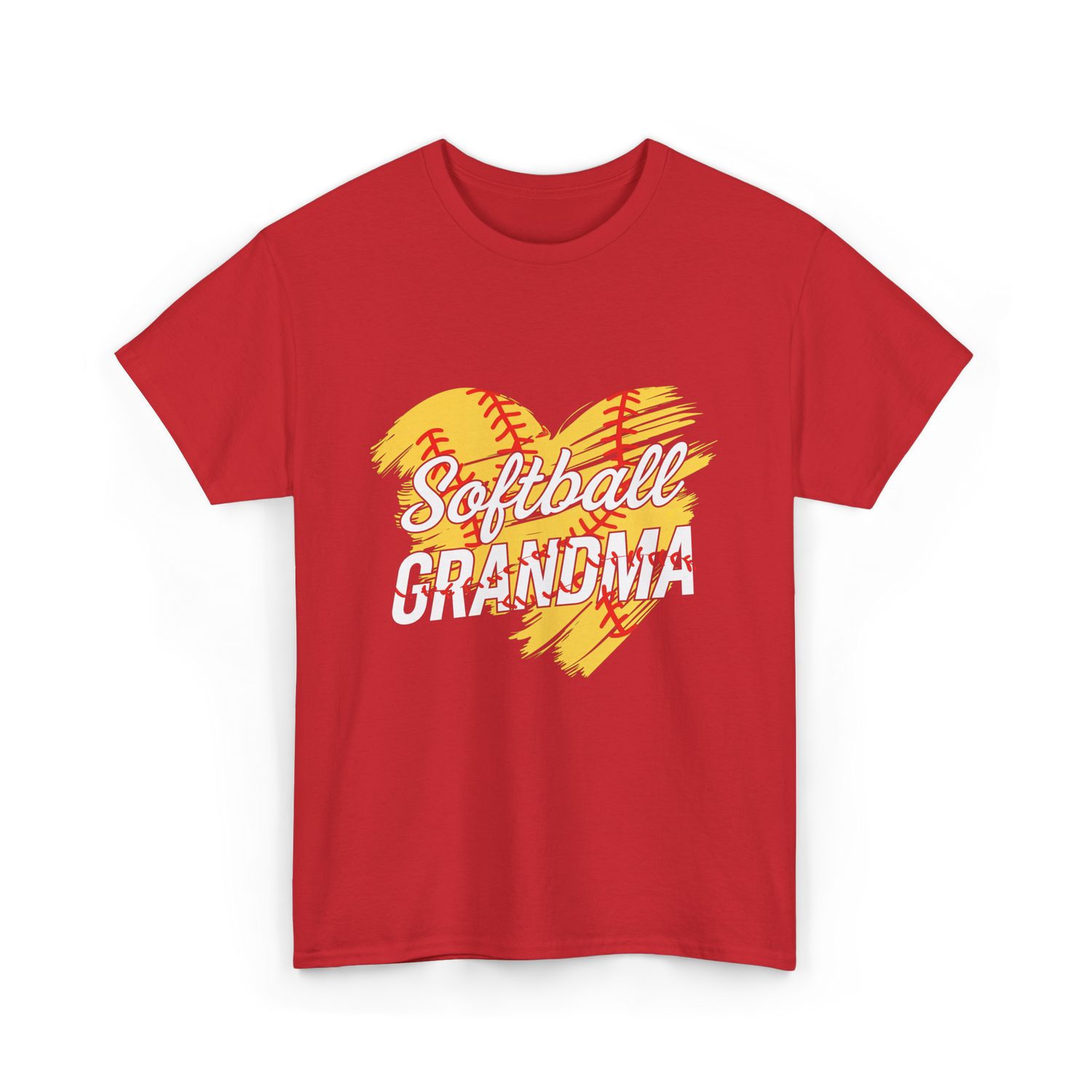 Softball Grandma Softball T-Shirt - Red