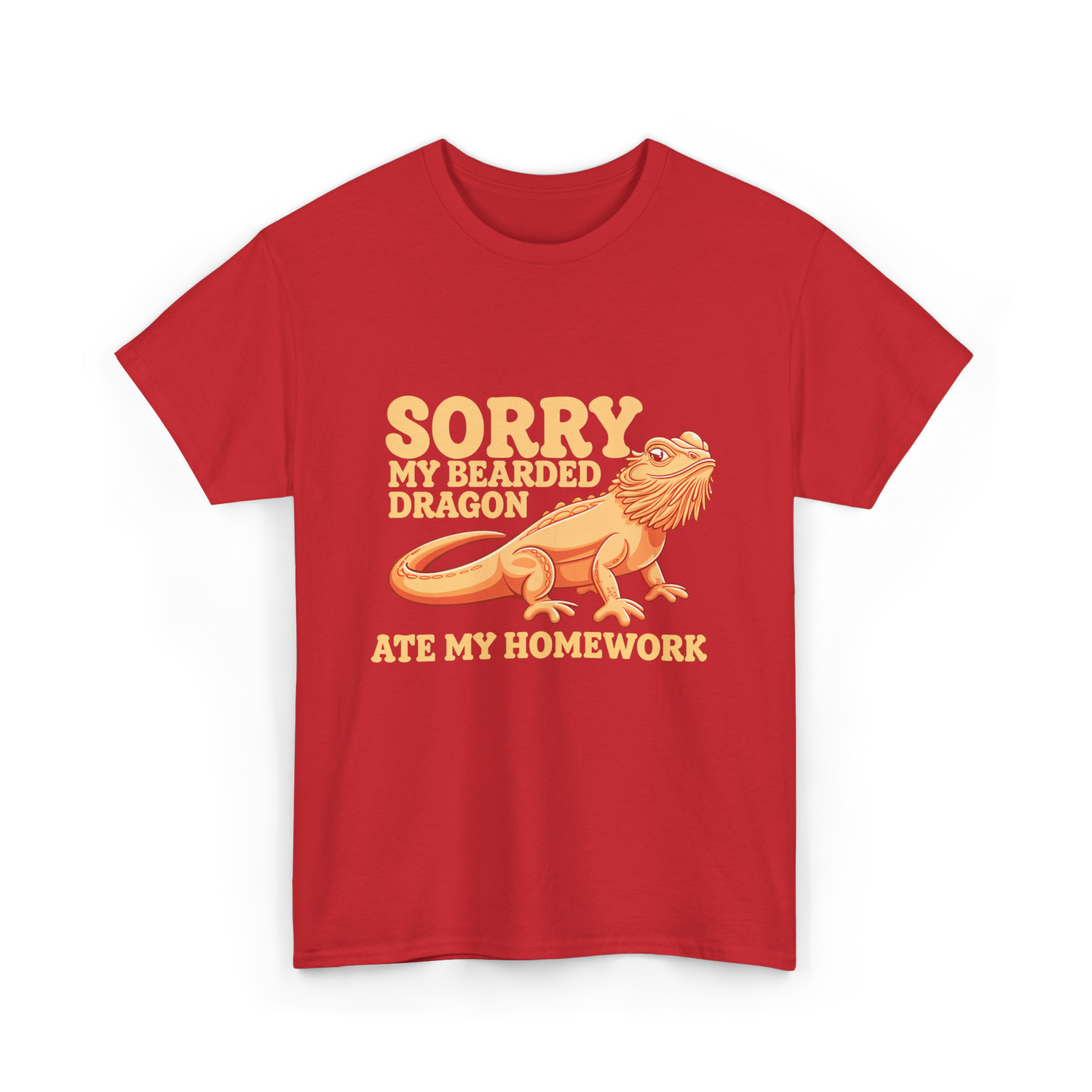 Sorry My Bearded Dragon Bearded Dragon T-Shirt - Red