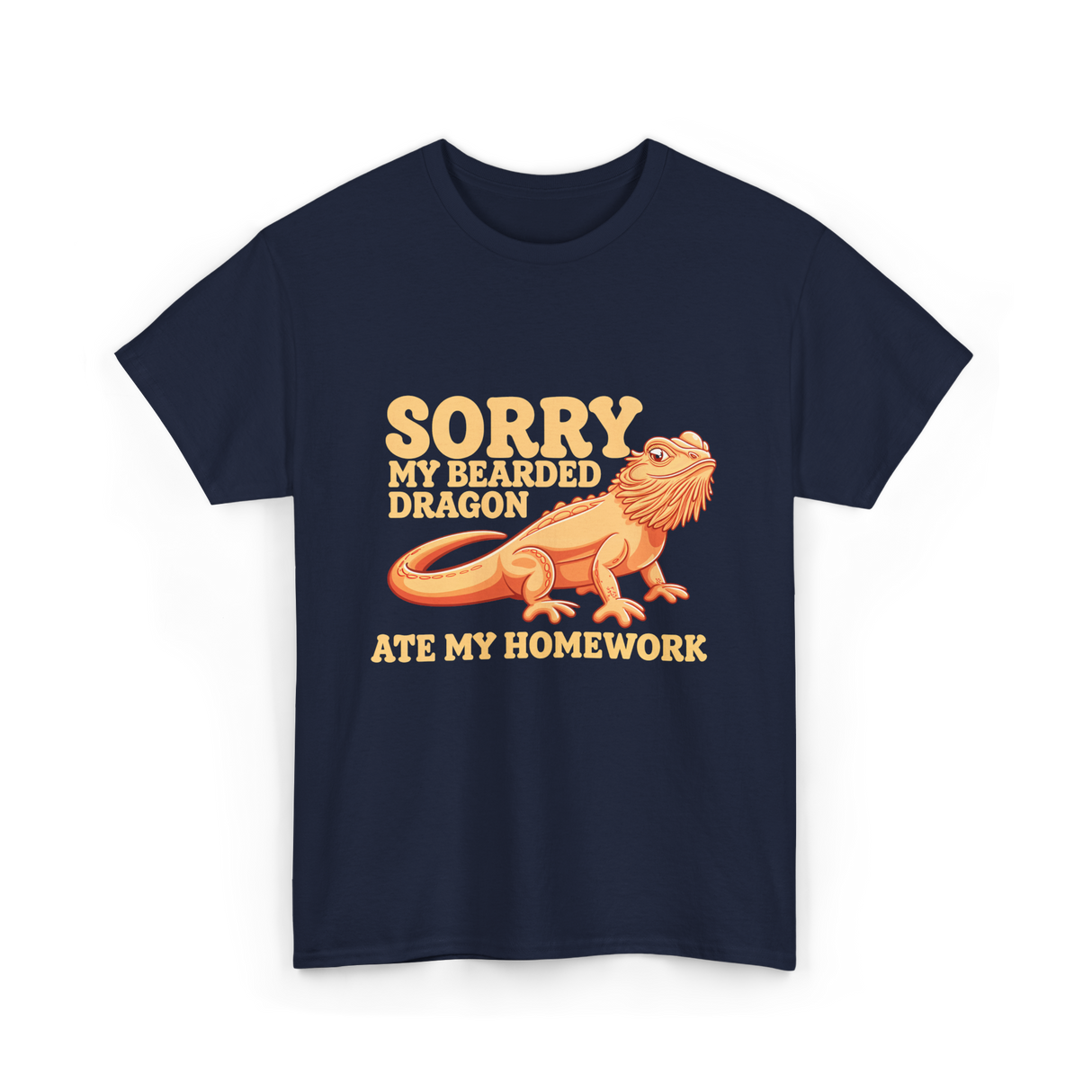 Sorry My Bearded Dragon Bearded Dragon T-Shirt - Navy