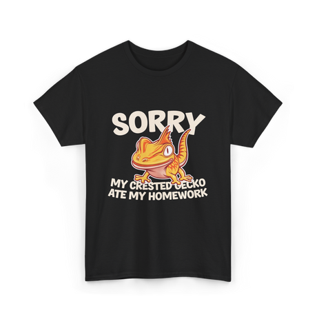 Sorry My Crested Gecko Pet T-Shirt - Black