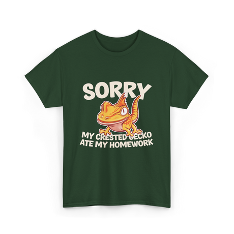 Sorry My Crested Gecko Pet T-Shirt - Forest Green