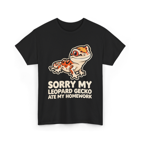 Sorry My Leopard Gecko T-Shirt - Black