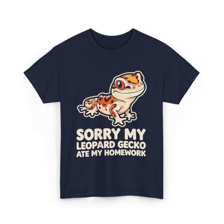 Sorry My Leopard Gecko T-Shirt - Navy