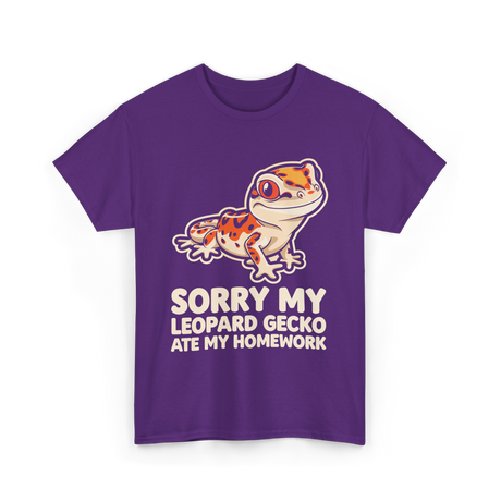 Sorry My Leopard Gecko T-Shirt - Purple