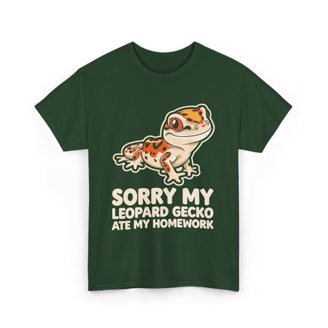 Sorry My Leopard Gecko T-Shirt - Forest Green
