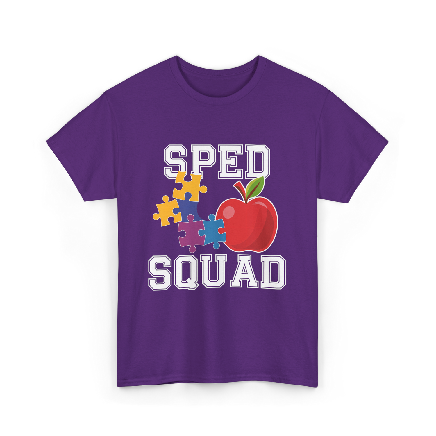 SPED Squad Special Education Teacher T-Shirt - Purple