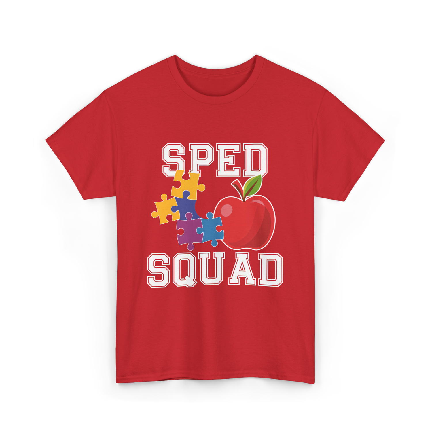 SPED Squad Special Education Teacher T-Shirt - Red