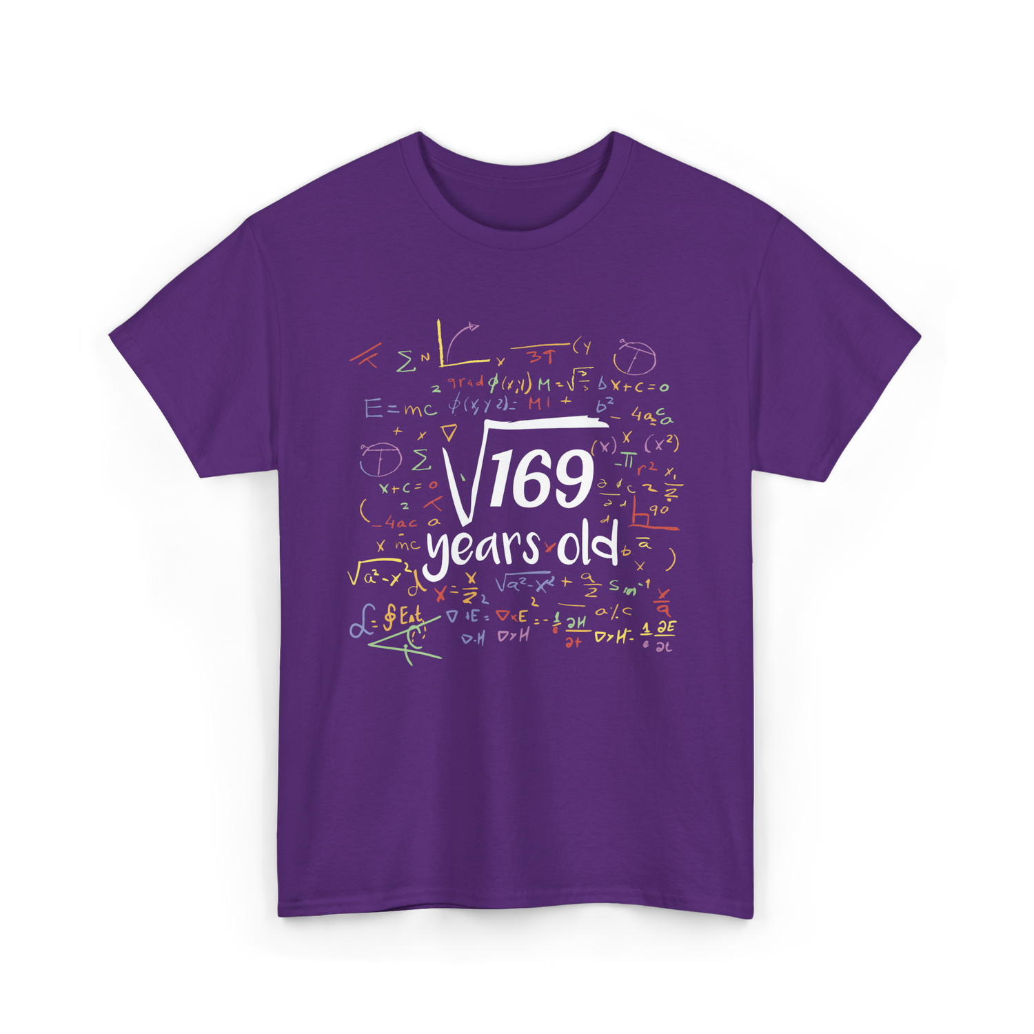 Square Root Of 169 Birthday Party T-Shirt - Purple