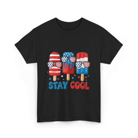 Stay Cool Popsicle USA Independence T-Shirt - Black