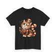 Steampunk Cat Steampunk Kitten T-Shirt - Black