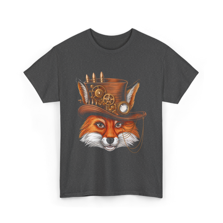 Steampunk Fox Animal Steampunk Fox T-Shirt - Dark Heather