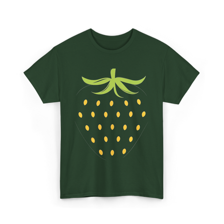 Strawberry Fruit Design Berry T-Shirt - Forest Green