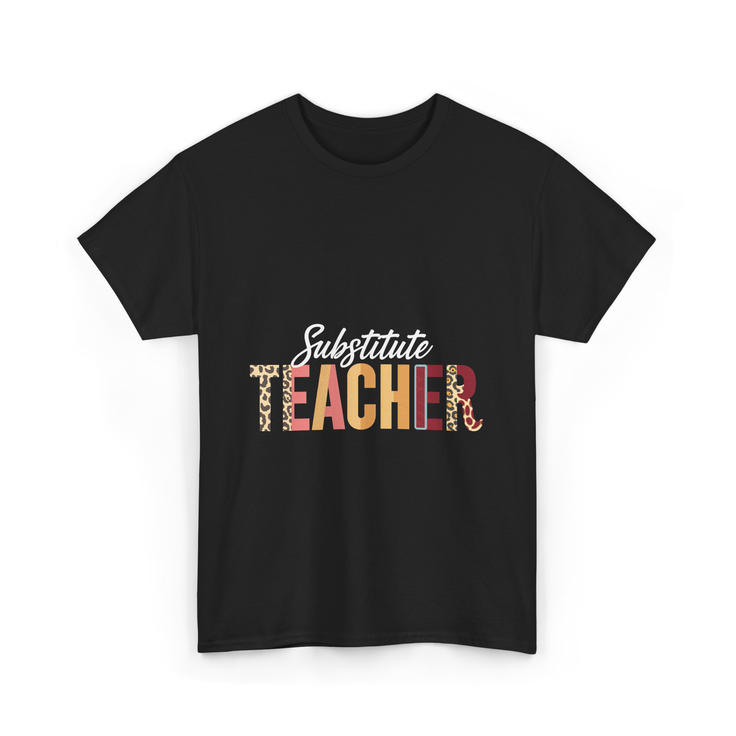 Substitute Teacher Teacher Supplies T-Shirt - Black