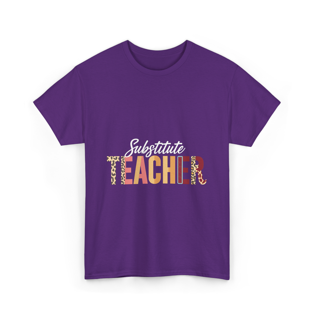 Substitute Teacher Teacher Supplies T-Shirt - Purple