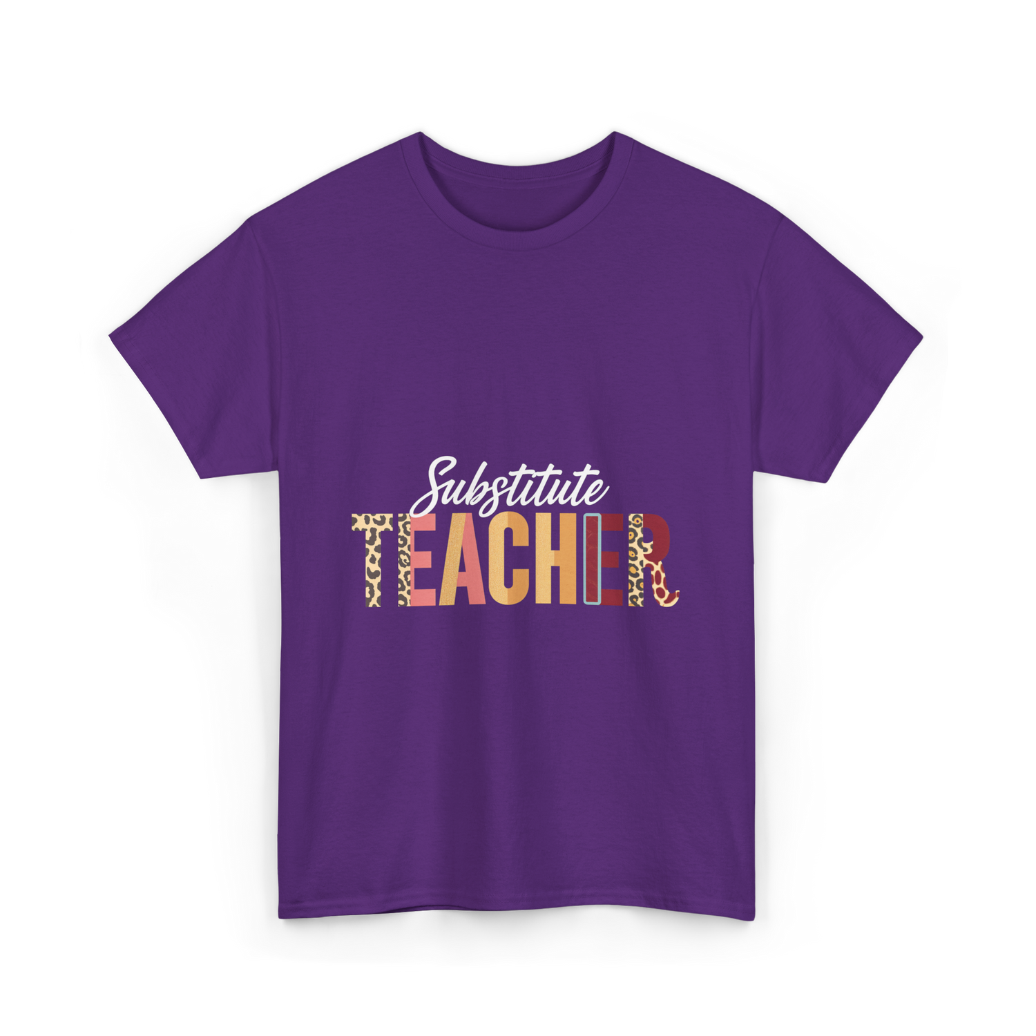 Substitute Teacher Teacher Supplies T-Shirt - Purple
