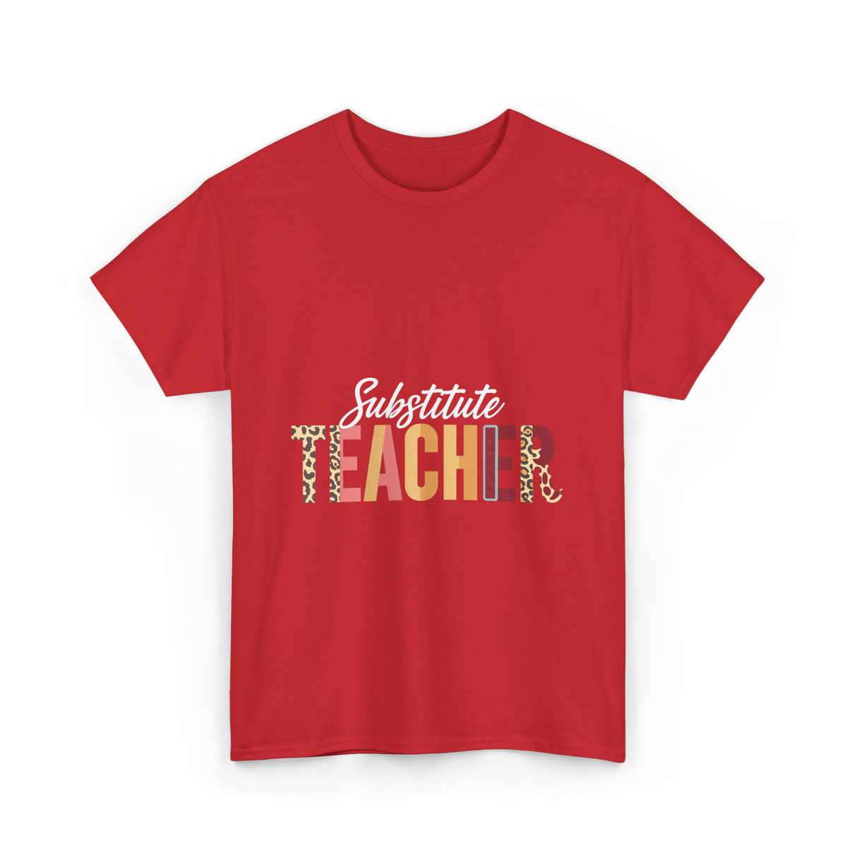 Substitute Teacher Teacher Supplies T-Shirt - Red