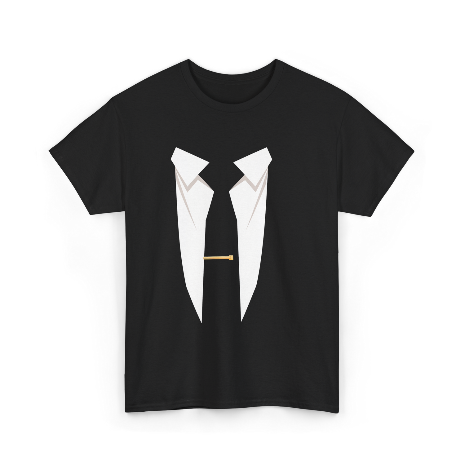 Suit and Tie Formal Occasion T-Shirt - Black