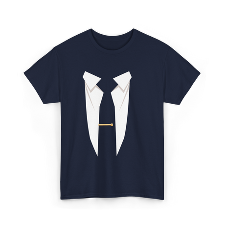 Suit and Tie Formal Occasion T-Shirt - Navy