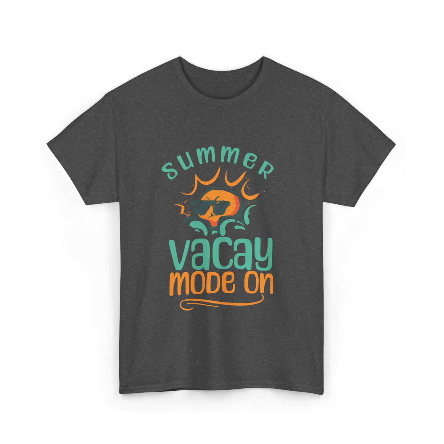 Summer Vacay Mode Vacation T-Shirt - Dark Heather