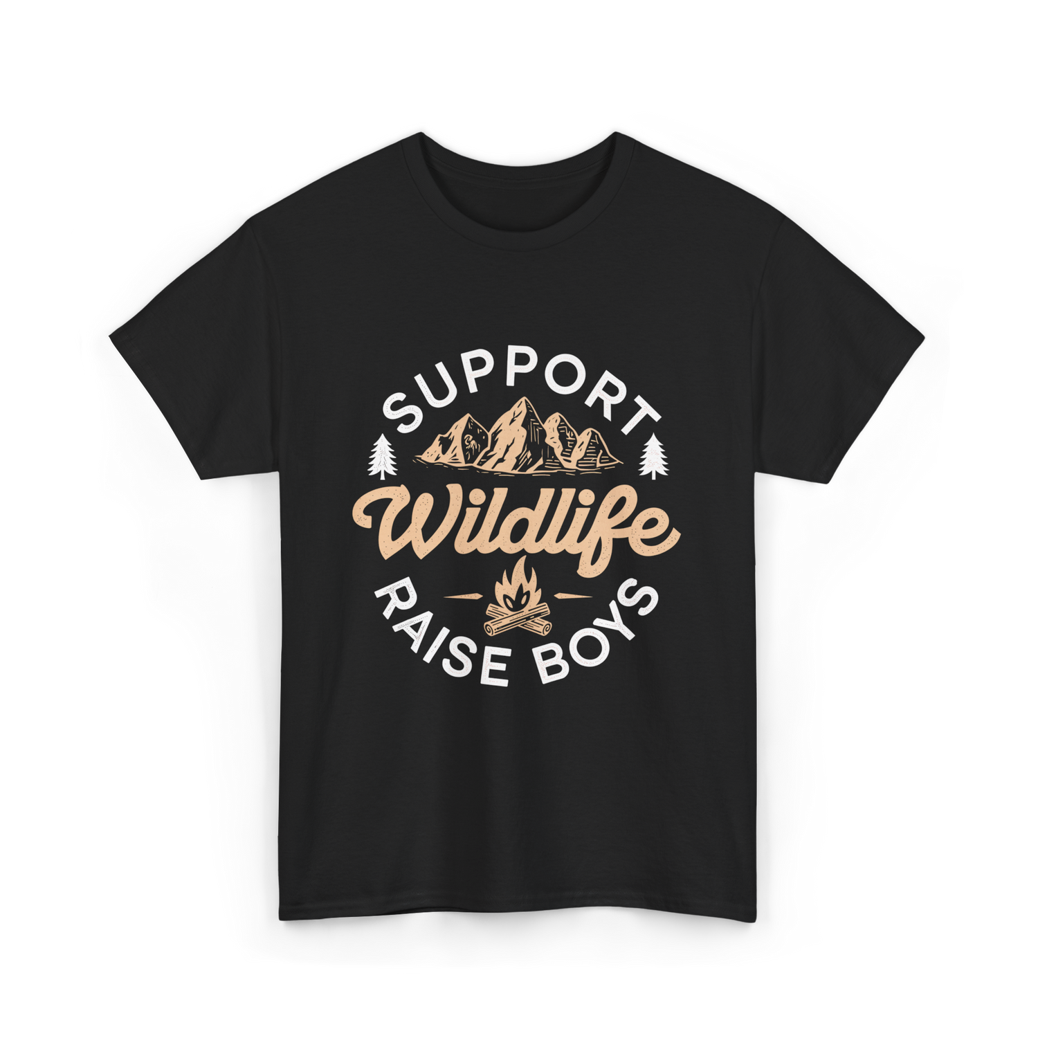 Support Wildlife Raise Boys Wildlife T-Shirt - Black